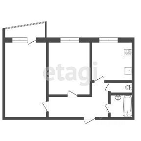 Продается 2-комн. квартира, 50,9 м²