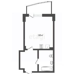 Продается студия, 30,4 м²
