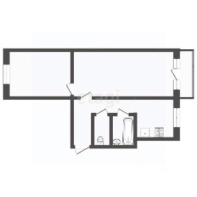 Продается 2-комн. квартира, 42,9 м²