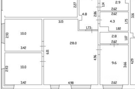 Сдается 4-комн. квартира, 75 м²