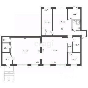 Сдается торговая площадь, 123,9 м²
