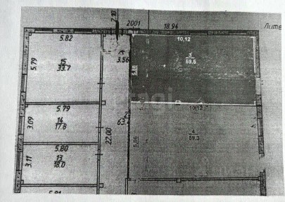 Сдается помещение свободного назначения, 59,3 м²