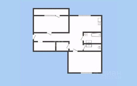 Продается 2-комн. квартира, 73,1 м²