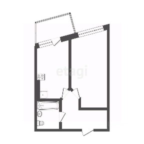 Продается 1-комн. квартира, 40,9 м²
