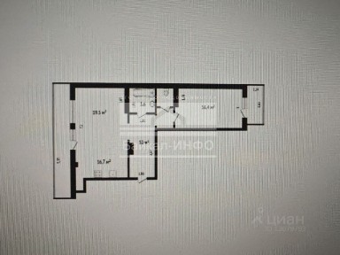 Продается 2-комн. квартира, 61,1 м²