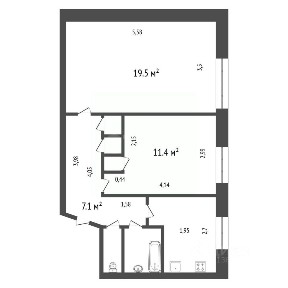 Продается 2-комн. квартира, 48,2 м²