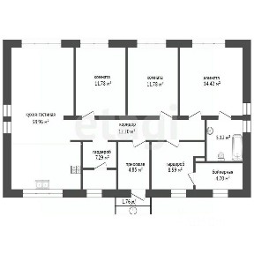 Продается 1-этажный дом, 111,2 м²