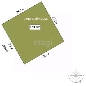 Продается участок, 8,91 сот.