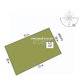Продается 1-этажный дом, 60 м²