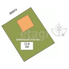 Продается 1-этажный дом, 50 м²