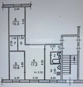 Продается 3-комн. квартира, 57,8 м²