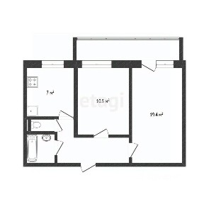 Продается 2-комн. квартира, 50 м²