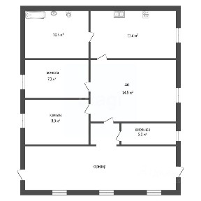 Продается 1-этажный дом, 87,7 м²