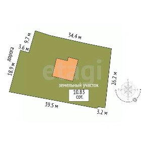 Продается 1-этажный дом, 58,7 м²