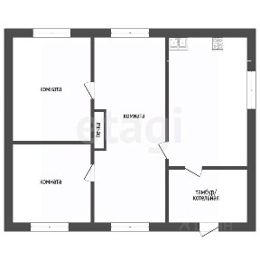 Продается 50% часть дома, 62,6 м²