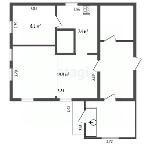 Продается 2-этажный дом, 35,4 м²