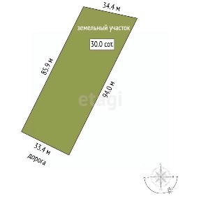 Продается участок, 30 сот.