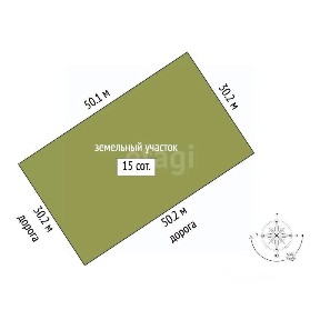 Продается участок, 15 сот.