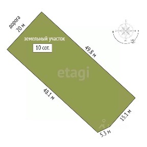 Продается участок, 10 сот.
