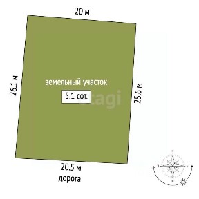 Продается участок, 5 сот.