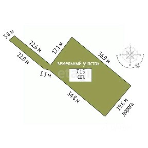 Продается 1-этажный дом, 42,9 м²