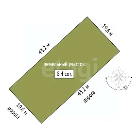 Продается участок, 8,4 сот.