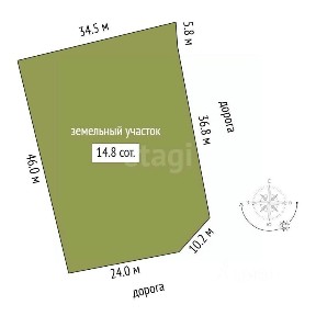 Продается участок, 14 сот.