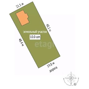 Продается участок, 9,9 сот.