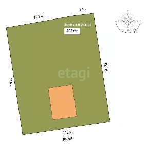 Продается 1-этажный дом, 25 м²
