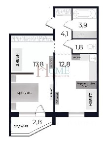 Сдается 2-комн. квартира, 43 м²