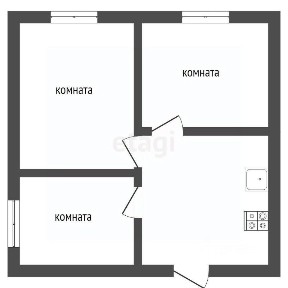 Продается 2-этажный дом, 40 м²