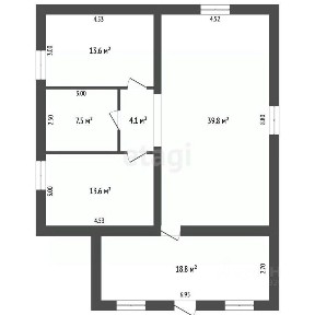 Продается 1-этажный дом, 97 м²