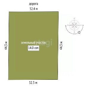 Продается участок, 14 сот.