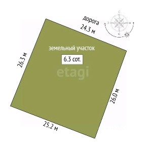 Продается 1-этажный дом, 40 м²
