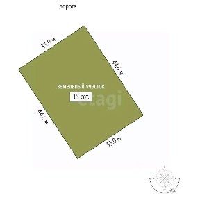 Продается участок, 15 сот.
