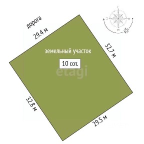 Продается участок, 10 сот.