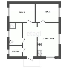 Продается 1-этажный дом, 74 м²