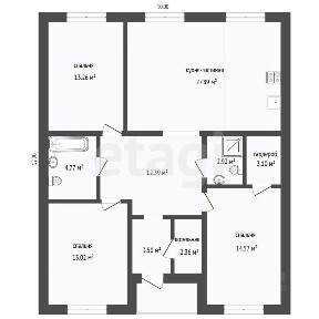 Продается 1-этажный дом, 98 м²