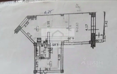 Продается 2-комн. квартира, 57 м²