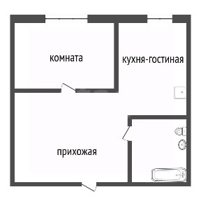 Продается 1-комн. квартира, 44,2 м²