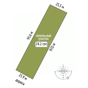 Продается участок, 24 сот.