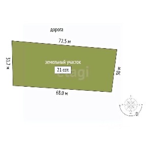 Продается участок, 21 сот.