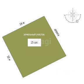 Продается участок, 15 сот.