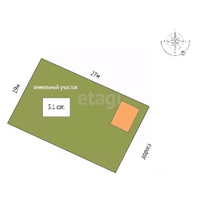Продается 1-этажный дом, 41,4 м²