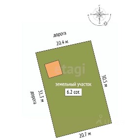 Продается 2-этажный дом, 61,4 м²