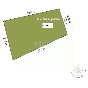 Продается участок, 7,84 сот.