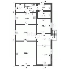 Продается 1-этажный дом, 102,8 м²