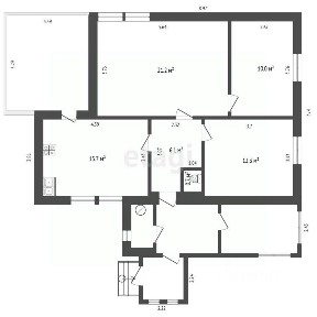 Продается 1-этажный дом, 66,1 м²