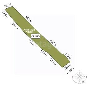 Продается участок, 20 сот.