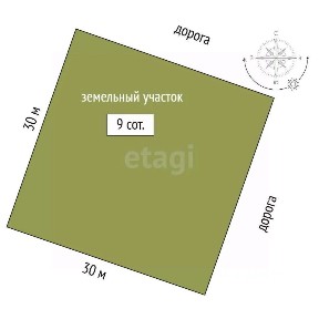 Продается участок, 9 сот.